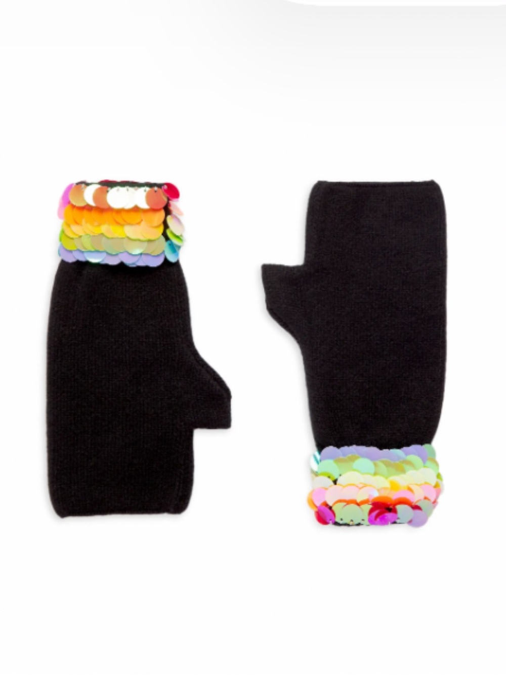 NWT Bari Lynn Girl's Fingerless Sequin Gloves